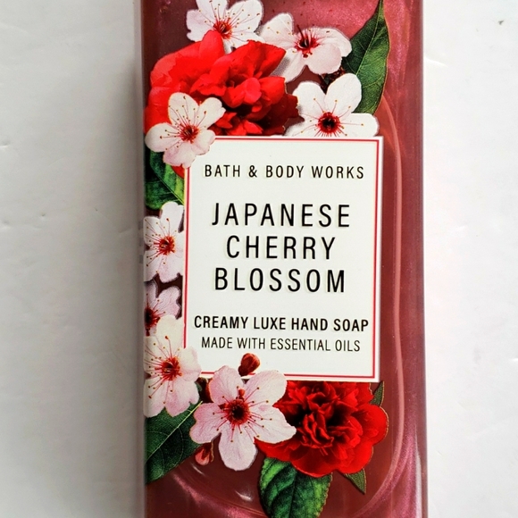 3 Bath & Body Works JAPANESE CHERRY BLOSSOM DROP Creamy Luxe Hand Soaps - Picture 4 of 5